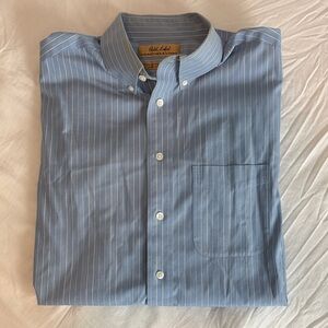 Roundtree & Yorke Light Blue Striped Dress Shirt